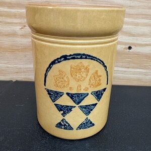 Vintage Pfaltzgraff utensil holder stoneware